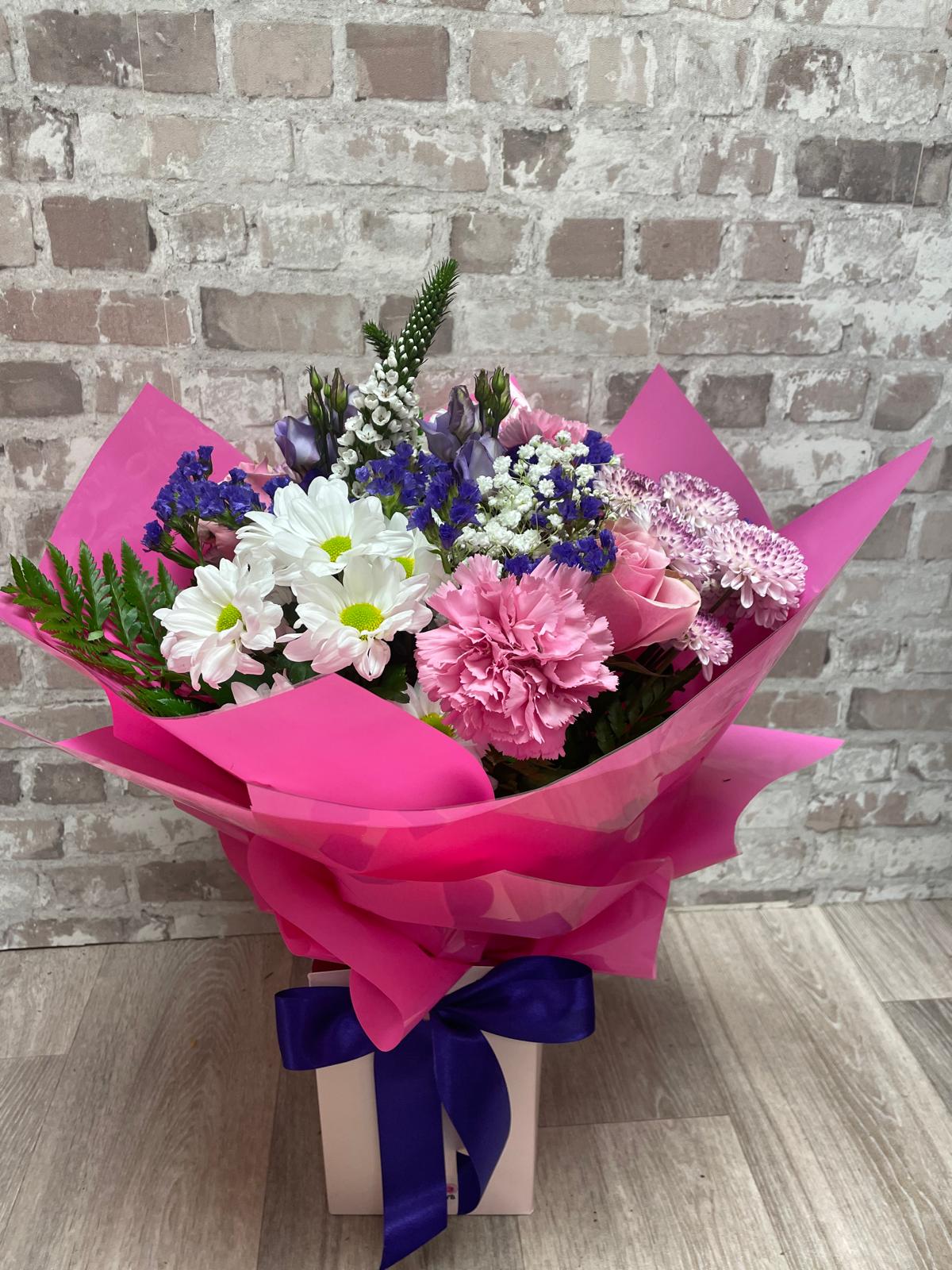 Hand-Tied " Blush Bloom" Bouquet