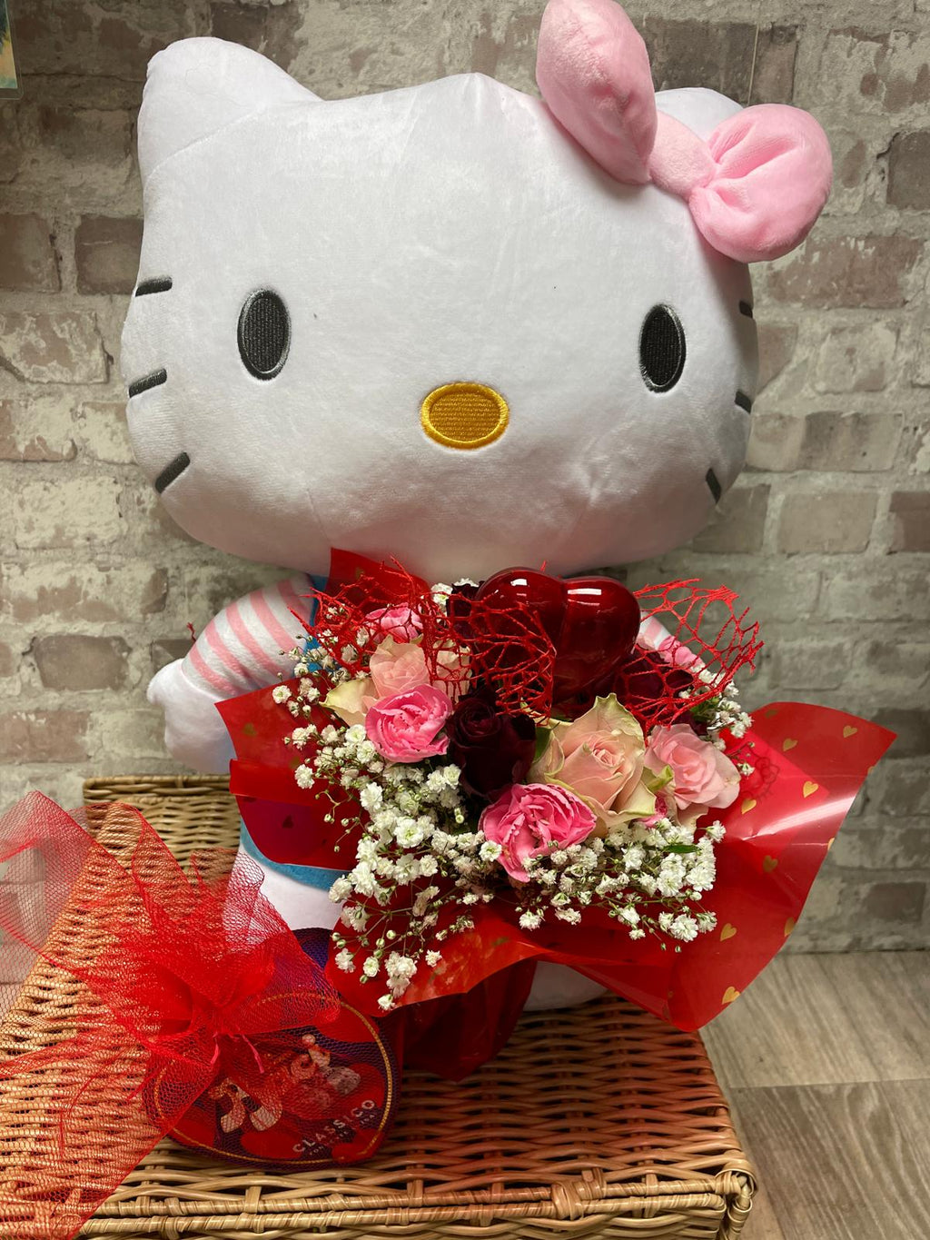 HELLO KITTY, PINK BOW GIFT SET, 50cm