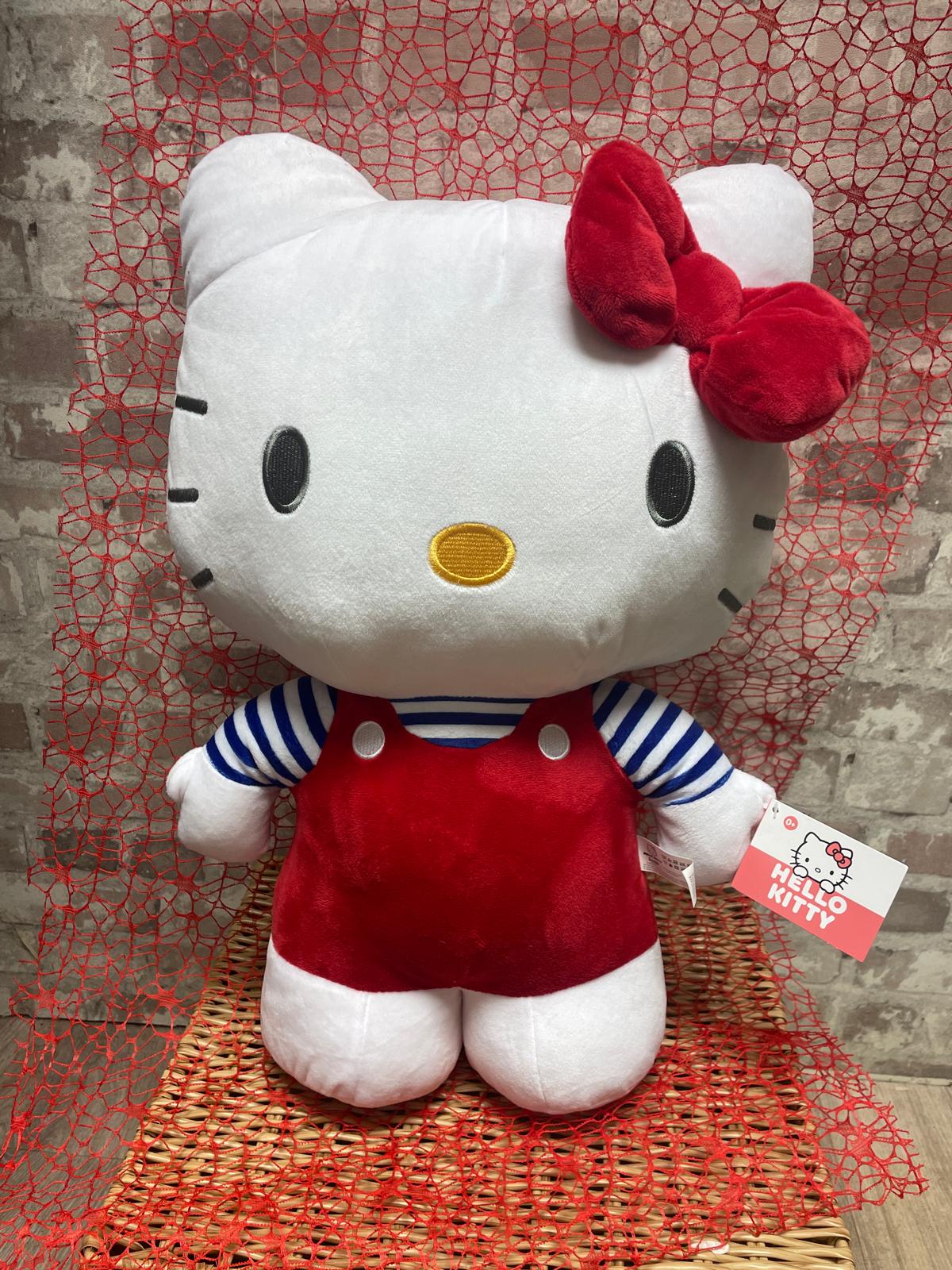 HELLO KITTY 50cm, RED BOW standing plush