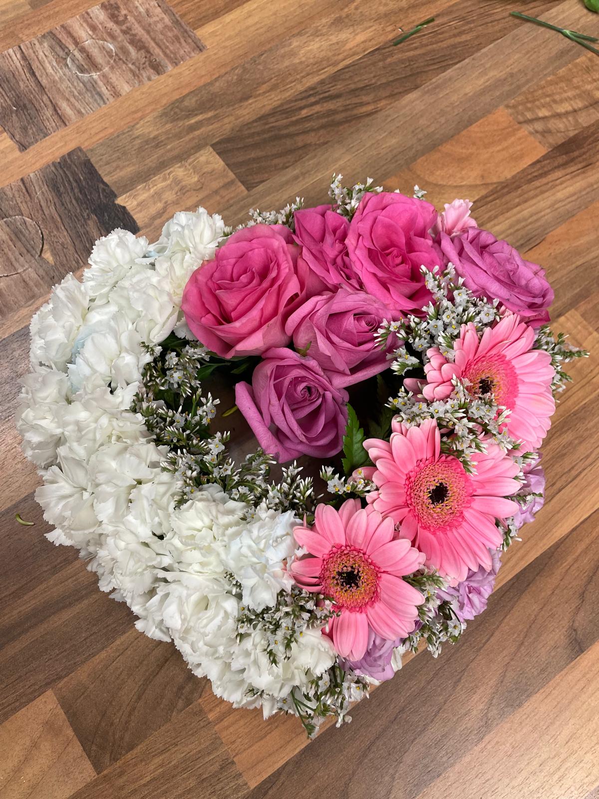 Wreath, Mini Open Heart by Great Victoria Blossoms